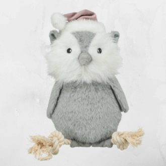   Trixie Xmas owl with rope-Xmas játék Plüss bagoly kötélen, 31cm