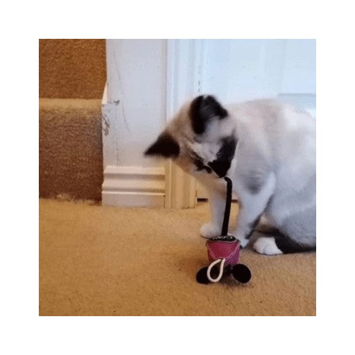 Mike kisegér - kutya, cica játék - Green & Wild's Natúr színű